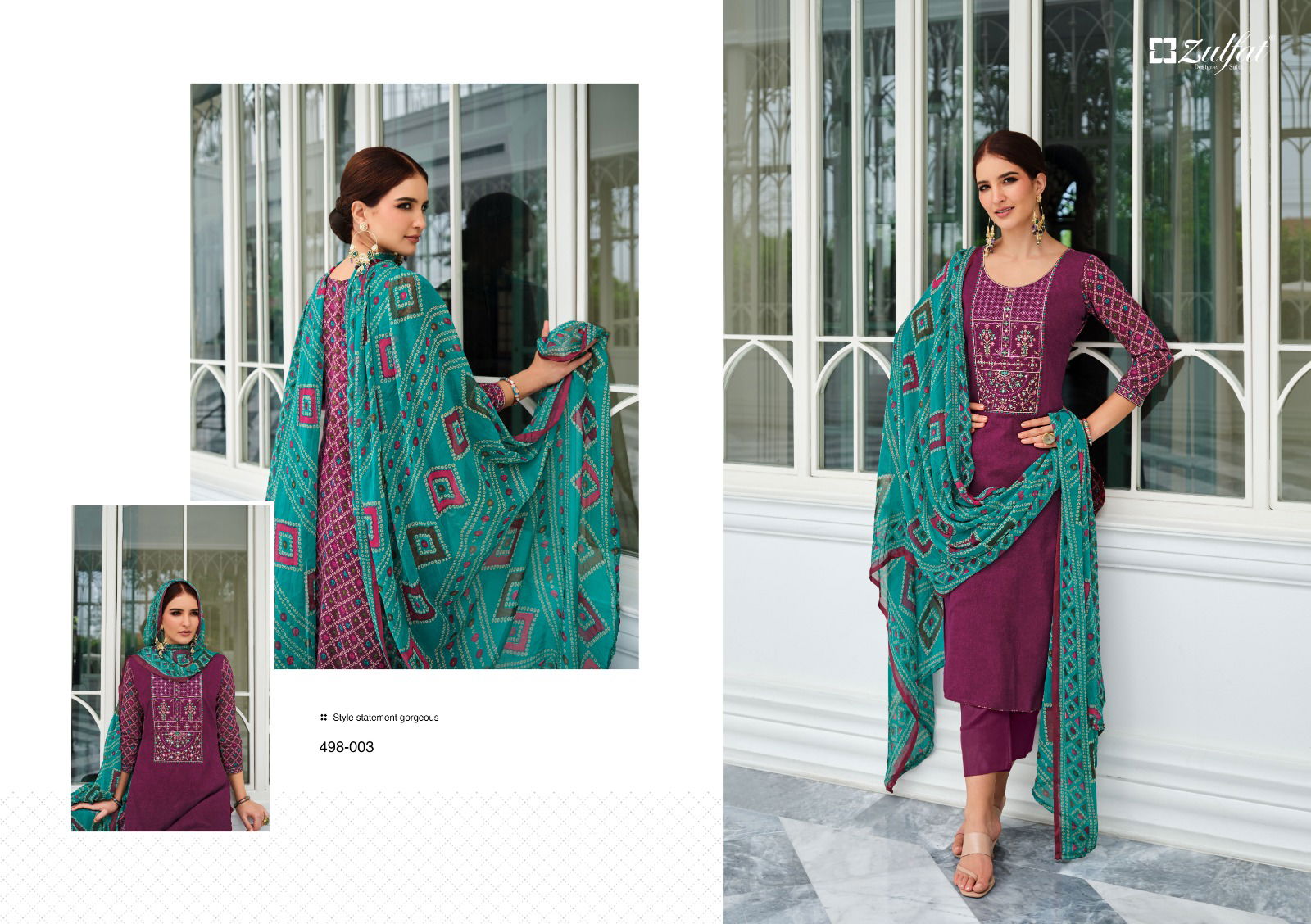 Jashn By Zulfat 001-010 Designer Dress Material Catalog